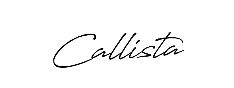 Create a beautiful signature design for name Callista. With this signature (Antro_Vectra_Bolder) fonts, you can make a handwritten signature for free. Callista signature style 7 images and pictures png