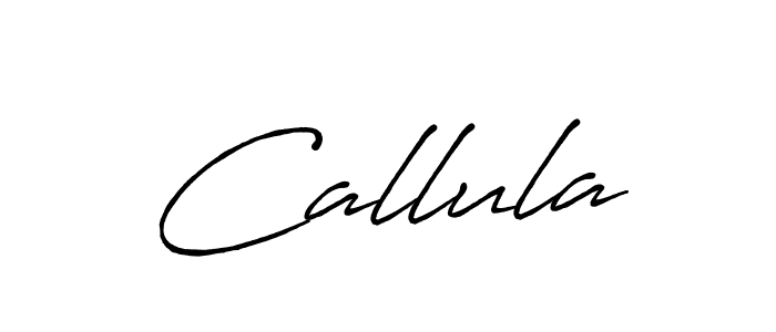 Callula stylish signature style. Best Handwritten Sign (Antro_Vectra_Bolder) for my name. Handwritten Signature Collection Ideas for my name Callula. Callula signature style 7 images and pictures png