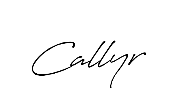 Make a beautiful signature design for name Callyr. With this signature (Antro_Vectra_Bolder) style, you can create a handwritten signature for free. Callyr signature style 7 images and pictures png