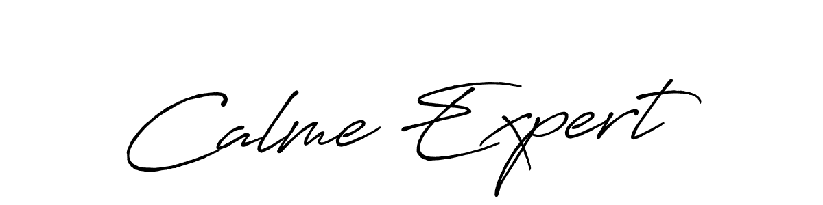 Once you've used our free online signature maker to create your best signature Antro_Vectra_Bolder style, it's time to enjoy all of the benefits that Calme Expert name signing documents. Calme Expert signature style 7 images and pictures png