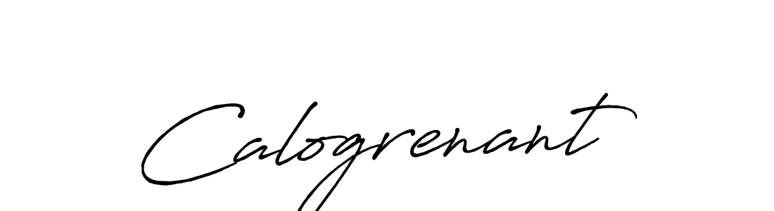How to make Calogrenant signature? Antro_Vectra_Bolder is a professional autograph style. Create handwritten signature for Calogrenant name. Calogrenant signature style 7 images and pictures png