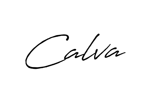 Create a beautiful signature design for name Calva. With this signature (Antro_Vectra_Bolder) fonts, you can make a handwritten signature for free. Calva signature style 7 images and pictures png