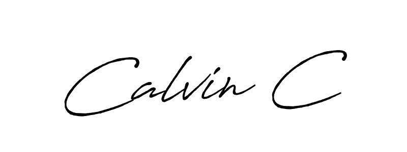 Best and Professional Signature Style for Calvin C. Antro_Vectra_Bolder Best Signature Style Collection. Calvin C signature style 7 images and pictures png