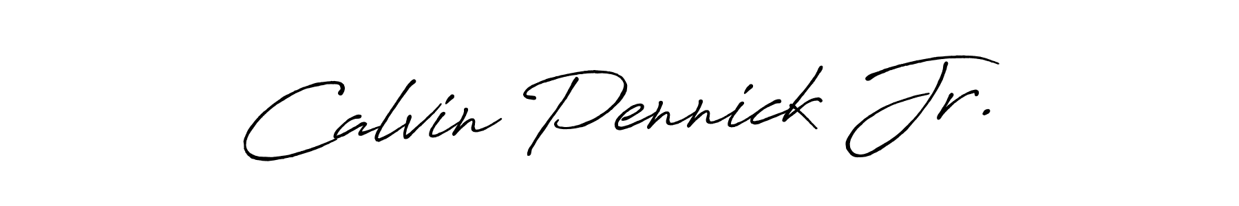 Antro_Vectra_Bolder is a professional signature style that is perfect for those who want to add a touch of class to their signature. It is also a great choice for those who want to make their signature more unique. Get Calvin Pennick Jr. name to fancy signature for free. Calvin Pennick Jr. signature style 7 images and pictures png