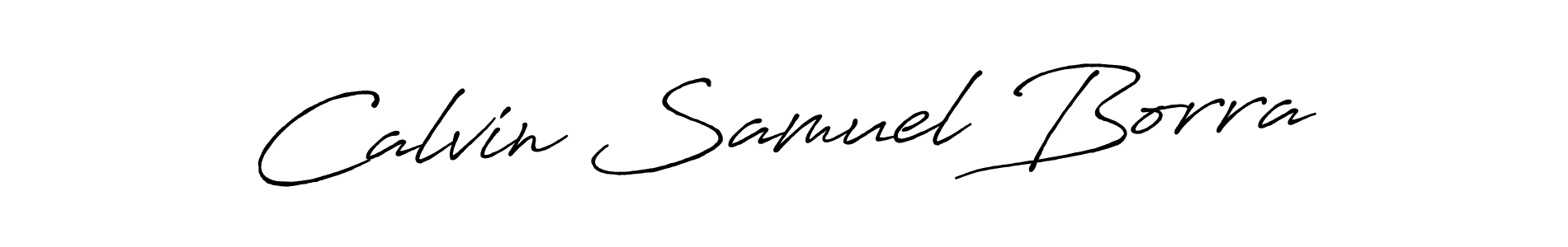 How to make Calvin Samuel Borra name signature. Use Antro_Vectra_Bolder style for creating short signs online. This is the latest handwritten sign. Calvin Samuel Borra signature style 7 images and pictures png