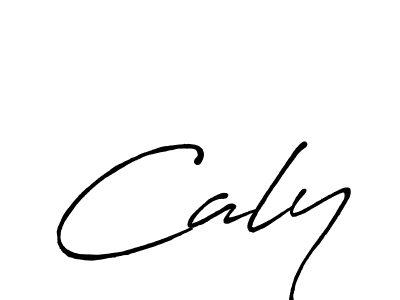 It looks lik you need a new signature style for name Caly. Design unique handwritten (Antro_Vectra_Bolder) signature with our free signature maker in just a few clicks. Caly signature style 7 images and pictures png