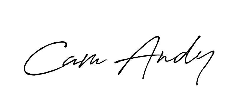 Make a beautiful signature design for name Cam Andy. With this signature (Antro_Vectra_Bolder) style, you can create a handwritten signature for free. Cam Andy signature style 7 images and pictures png
