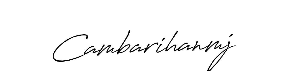 Make a beautiful signature design for name Cambarihanmj. Use this online signature maker to create a handwritten signature for free. Cambarihanmj signature style 7 images and pictures png