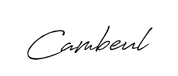 Make a beautiful signature design for name Cambeul. Use this online signature maker to create a handwritten signature for free. Cambeul signature style 7 images and pictures png