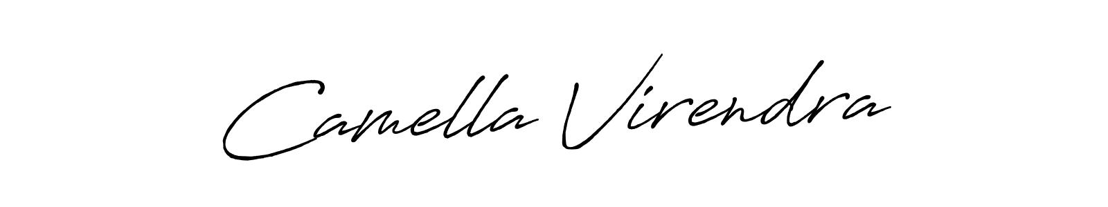 Once you've used our free online signature maker to create your best signature Antro_Vectra_Bolder style, it's time to enjoy all of the benefits that Camella Virendra name signing documents. Camella Virendra signature style 7 images and pictures png