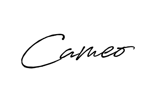 Make a beautiful signature design for name Cameo. With this signature (Antro_Vectra_Bolder) style, you can create a handwritten signature for free. Cameo signature style 7 images and pictures png