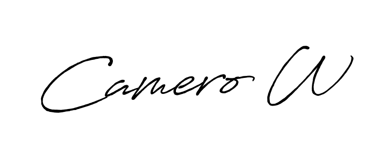 It looks lik you need a new signature style for name Camero W. Design unique handwritten (Antro_Vectra_Bolder) signature with our free signature maker in just a few clicks. Camero W signature style 7 images and pictures png