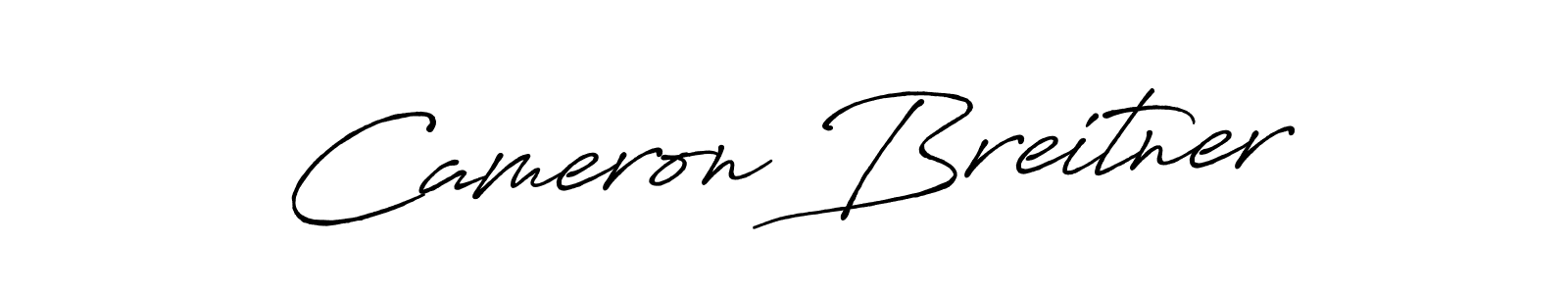 Create a beautiful signature design for name Cameron Breitner. With this signature (Antro_Vectra_Bolder) fonts, you can make a handwritten signature for free. Cameron Breitner signature style 7 images and pictures png