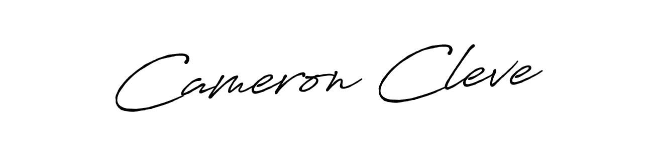 Cameron Cleve stylish signature style. Best Handwritten Sign (Antro_Vectra_Bolder) for my name. Handwritten Signature Collection Ideas for my name Cameron Cleve. Cameron Cleve signature style 7 images and pictures png