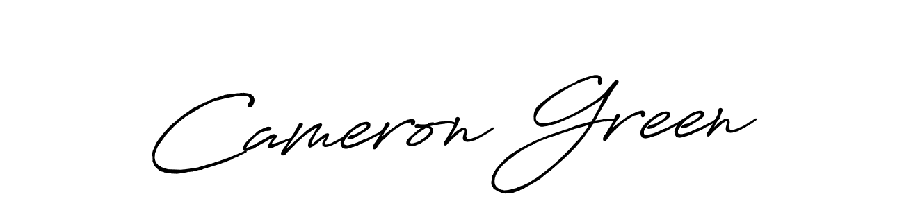 Make a beautiful signature design for name Cameron Green. With this signature (Antro_Vectra_Bolder) style, you can create a handwritten signature for free. Cameron Green signature style 7 images and pictures png