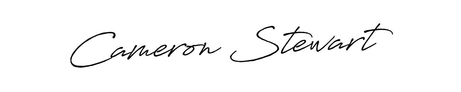 Make a beautiful signature design for name Cameron Stewart. With this signature (Antro_Vectra_Bolder) style, you can create a handwritten signature for free. Cameron Stewart signature style 7 images and pictures png