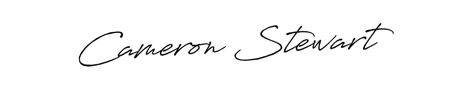 Make a beautiful signature design for name Cameron Stewart. With this signature (Antro_Vectra_Bolder) style, you can create a handwritten signature for free. Cameron Stewart signature style 7 images and pictures png