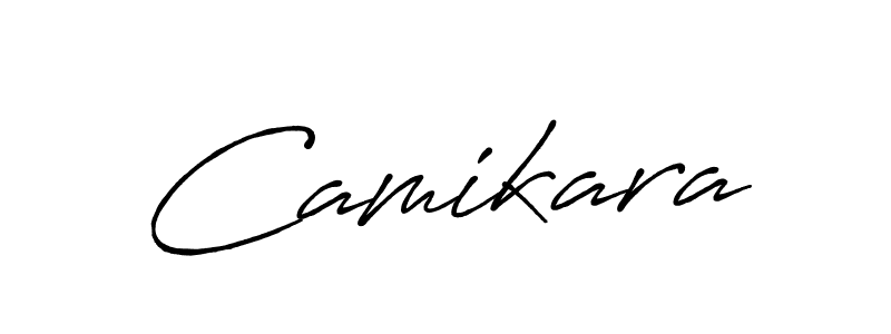 You should practise on your own different ways (Antro_Vectra_Bolder) to write your name (Camikara) in signature. don't let someone else do it for you. Camikara signature style 7 images and pictures png