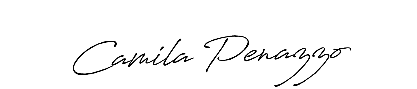 Make a beautiful signature design for name Camila Penazzo. With this signature (Antro_Vectra_Bolder) style, you can create a handwritten signature for free. Camila Penazzo signature style 7 images and pictures png