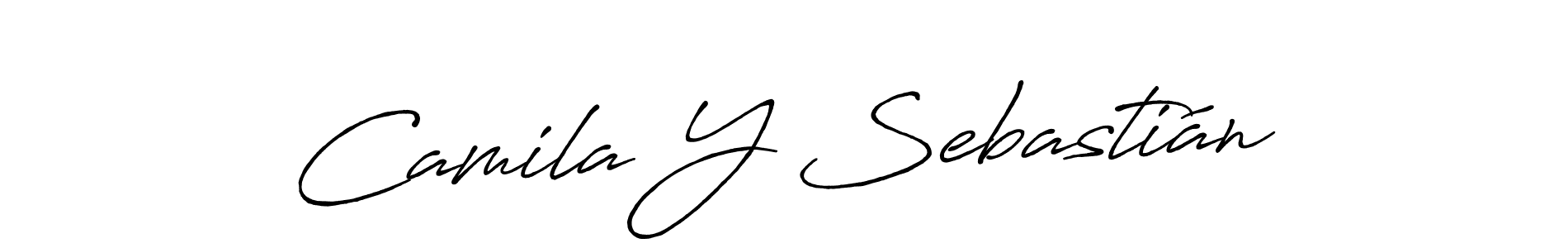 This is the best signature style for the Camila Y Sebastián name. Also you like these signature font (Antro_Vectra_Bolder). Mix name signature. Camila Y Sebastián signature style 7 images and pictures png