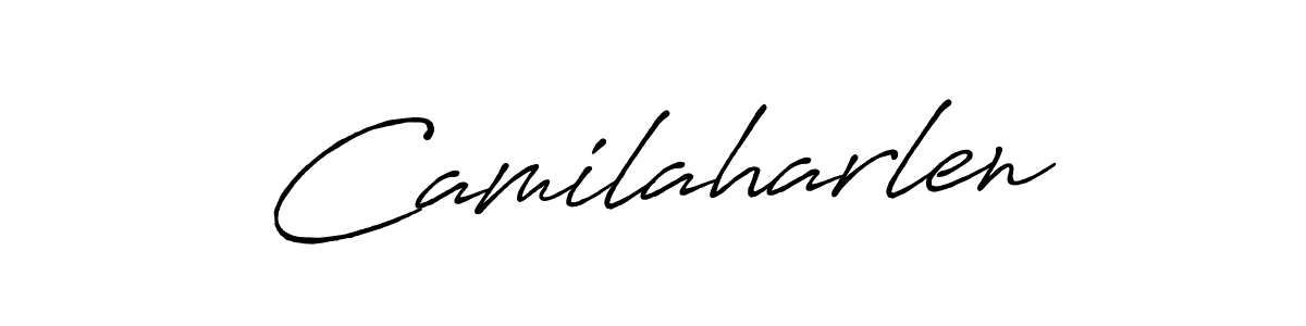 How to Draw Camilaharlen signature style? Antro_Vectra_Bolder is a latest design signature styles for name Camilaharlen. Camilaharlen signature style 7 images and pictures png