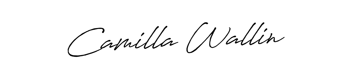 Make a beautiful signature design for name Camilla Wallin. Use this online signature maker to create a handwritten signature for free. Camilla Wallin signature style 7 images and pictures png