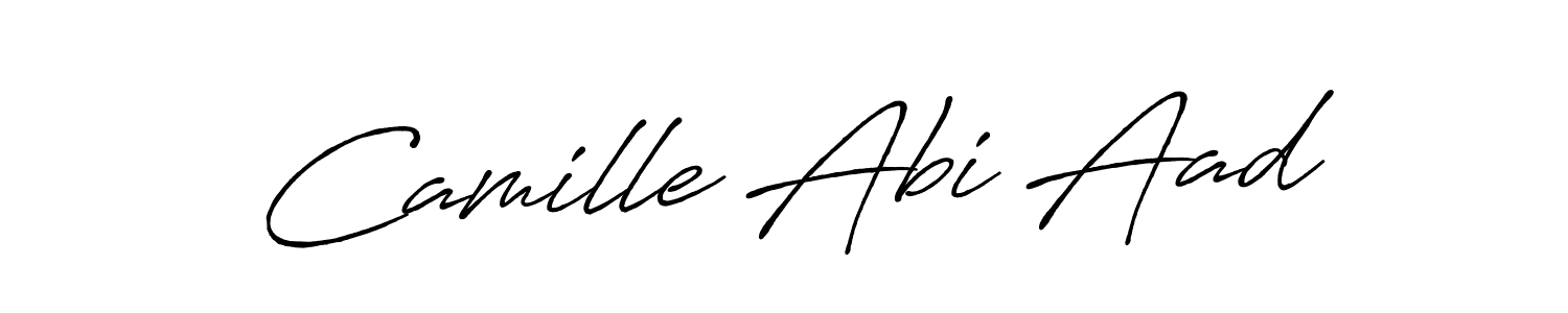 Once you've used our free online signature maker to create your best signature Antro_Vectra_Bolder style, it's time to enjoy all of the benefits that Camille Abi Aad name signing documents. Camille Abi Aad signature style 7 images and pictures png