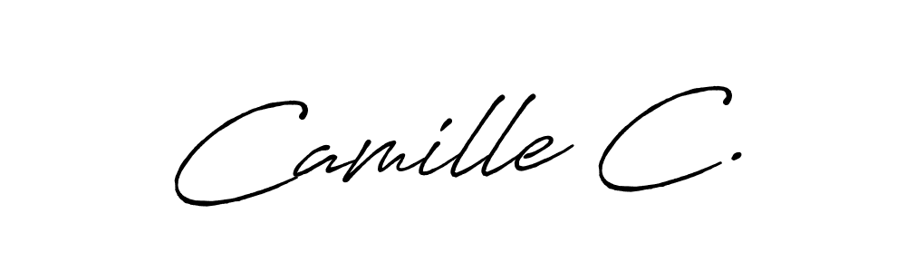 Design your own signature with our free online signature maker. With this signature software, you can create a handwritten (Antro_Vectra_Bolder) signature for name Camille C.. Camille C. signature style 7 images and pictures png