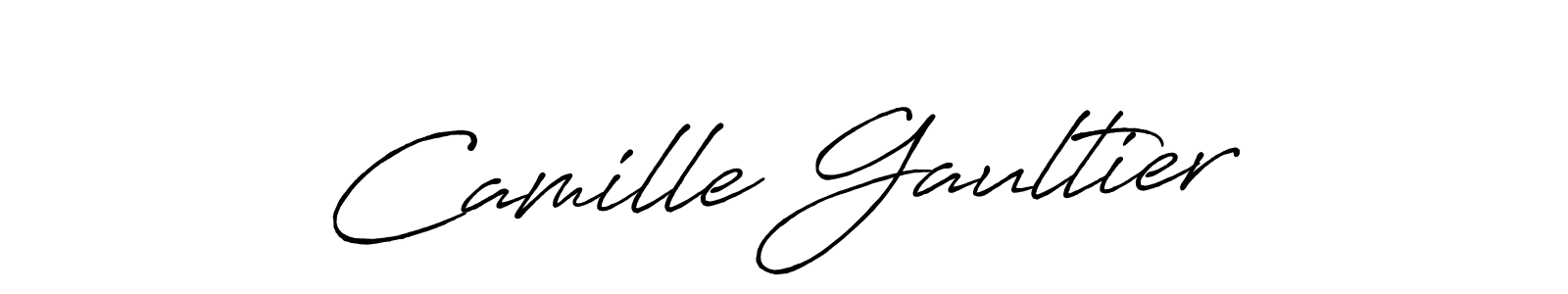 Camille Gaultier stylish signature style. Best Handwritten Sign (Antro_Vectra_Bolder) for my name. Handwritten Signature Collection Ideas for my name Camille Gaultier. Camille Gaultier signature style 7 images and pictures png