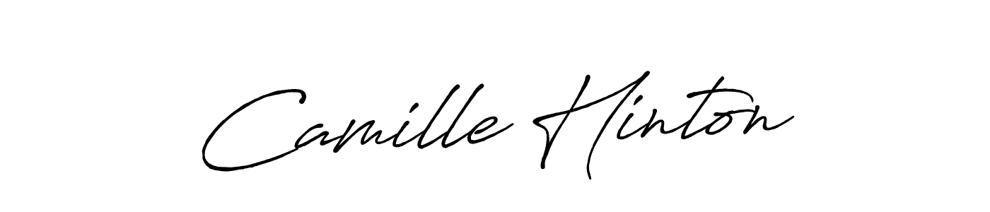 Make a beautiful signature design for name Camille Hinton. Use this online signature maker to create a handwritten signature for free. Camille Hinton signature style 7 images and pictures png