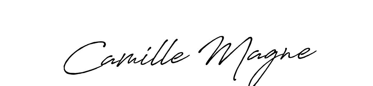 The best way (Antro_Vectra_Bolder) to make a short signature is to pick only two or three words in your name. The name Camille Magne include a total of six letters. For converting this name. Camille Magne signature style 7 images and pictures png