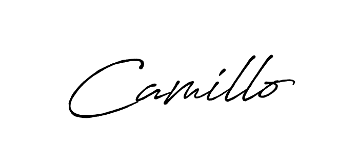 Camillo stylish signature style. Best Handwritten Sign (Antro_Vectra_Bolder) for my name. Handwritten Signature Collection Ideas for my name Camillo. Camillo signature style 7 images and pictures png