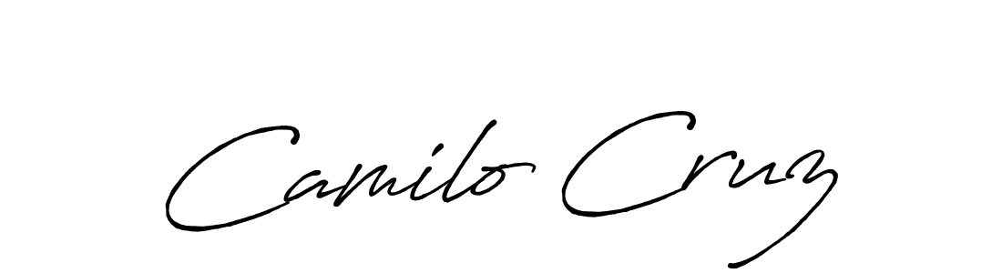 How to make Camilo Cruz name signature. Use Antro_Vectra_Bolder style for creating short signs online. This is the latest handwritten sign. Camilo Cruz signature style 7 images and pictures png