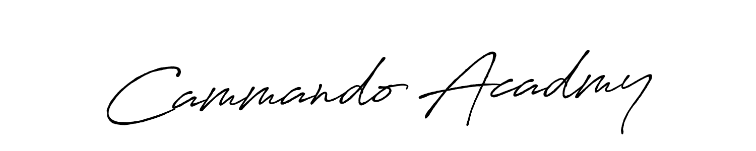 Similarly Antro_Vectra_Bolder is the best handwritten signature design. Signature creator online .You can use it as an online autograph creator for name Cammando Acadmy. Cammando Acadmy signature style 7 images and pictures png
