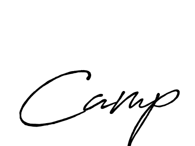 Design your own signature with our free online signature maker. With this signature software, you can create a handwritten (Antro_Vectra_Bolder) signature for name Camp. Camp signature style 7 images and pictures png