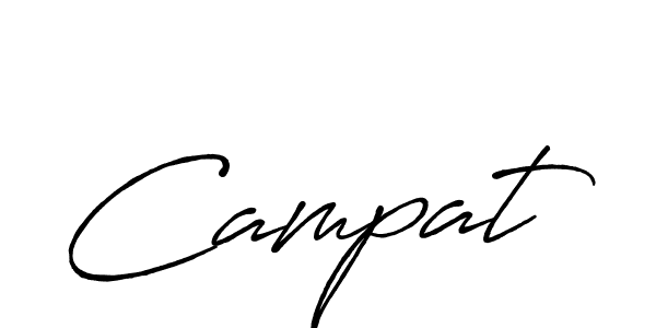 Make a beautiful signature design for name Campat. With this signature (Antro_Vectra_Bolder) style, you can create a handwritten signature for free. Campat signature style 7 images and pictures png