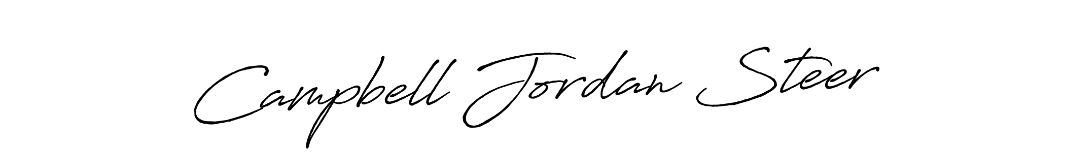Campbell Jordan Steer stylish signature style. Best Handwritten Sign (Antro_Vectra_Bolder) for my name. Handwritten Signature Collection Ideas for my name Campbell Jordan Steer. Campbell Jordan Steer signature style 7 images and pictures png