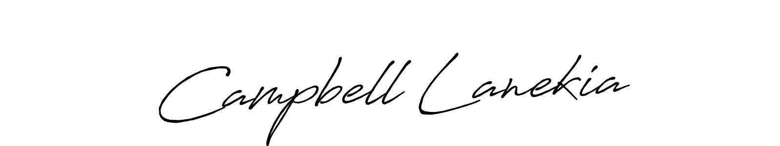 Design your own signature with our free online signature maker. With this signature software, you can create a handwritten (Antro_Vectra_Bolder) signature for name Campbell Lanekia. Campbell Lanekia signature style 7 images and pictures png