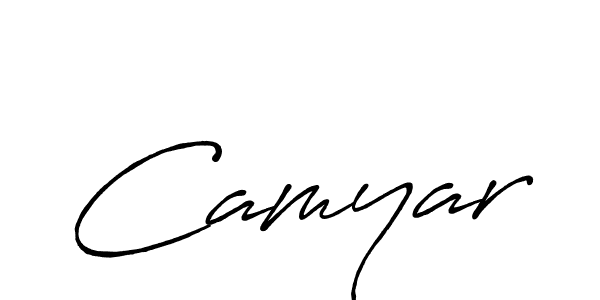 How to make Camyar name signature. Use Antro_Vectra_Bolder style for creating short signs online. This is the latest handwritten sign. Camyar signature style 7 images and pictures png