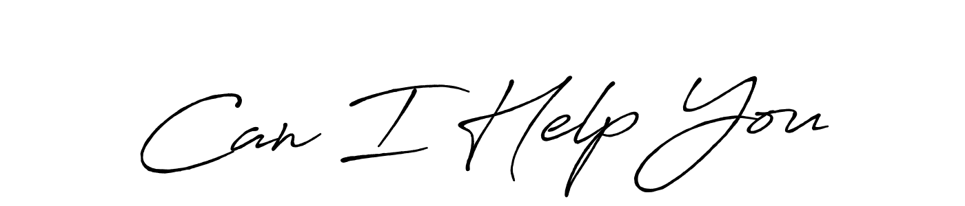 This is the best signature style for the Can I Help You name. Also you like these signature font (Antro_Vectra_Bolder). Mix name signature. Can I Help You signature style 7 images and pictures png