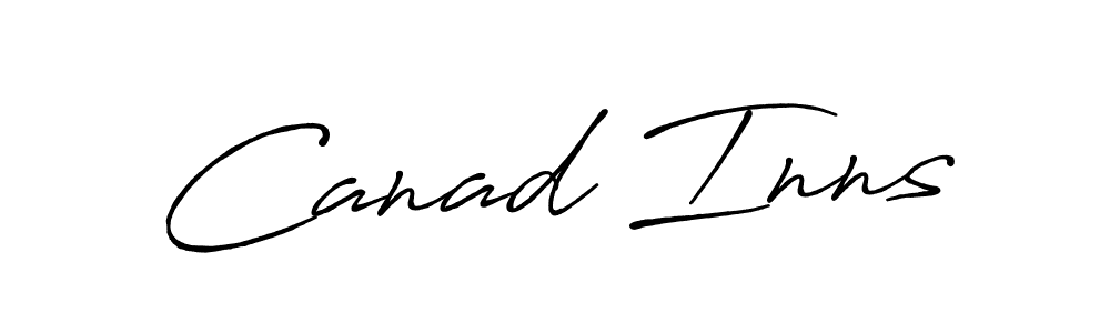 The best way (Antro_Vectra_Bolder) to make a short signature is to pick only two or three words in your name. The name Canad Inns include a total of six letters. For converting this name. Canad Inns signature style 7 images and pictures png