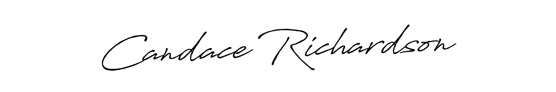 Create a beautiful signature design for name Candace Richardson. With this signature (Antro_Vectra_Bolder) fonts, you can make a handwritten signature for free. Candace Richardson signature style 7 images and pictures png