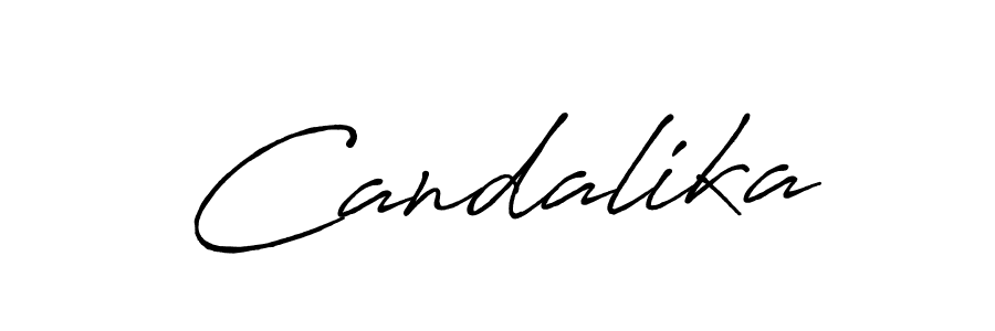 It looks lik you need a new signature style for name Candalika. Design unique handwritten (Antro_Vectra_Bolder) signature with our free signature maker in just a few clicks. Candalika signature style 7 images and pictures png