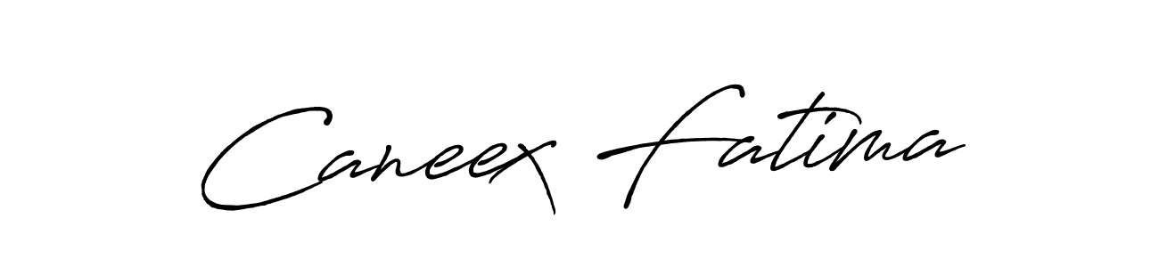 The best way (Antro_Vectra_Bolder) to make a short signature is to pick only two or three words in your name. The name Caneex Fatima include a total of six letters. For converting this name. Caneex Fatima signature style 7 images and pictures png