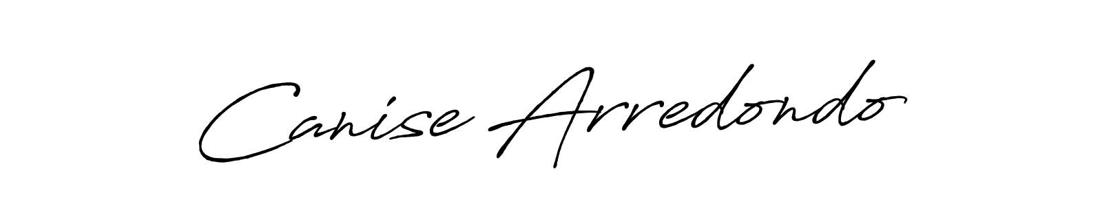 Make a beautiful signature design for name Canise Arredondo. With this signature (Antro_Vectra_Bolder) style, you can create a handwritten signature for free. Canise Arredondo signature style 7 images and pictures png