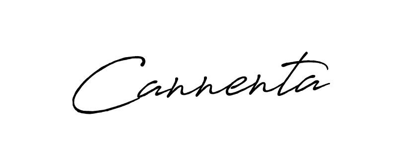 Cannenta stylish signature style. Best Handwritten Sign (Antro_Vectra_Bolder) for my name. Handwritten Signature Collection Ideas for my name Cannenta. Cannenta signature style 7 images and pictures png