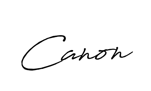 Use a signature maker to create a handwritten signature online. With this signature software, you can design (Antro_Vectra_Bolder) your own signature for name Canon. Canon signature style 7 images and pictures png