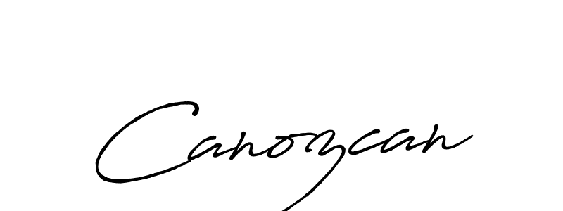 Create a beautiful signature design for name Canozcan. With this signature (Antro_Vectra_Bolder) fonts, you can make a handwritten signature for free. Canozcan signature style 7 images and pictures png