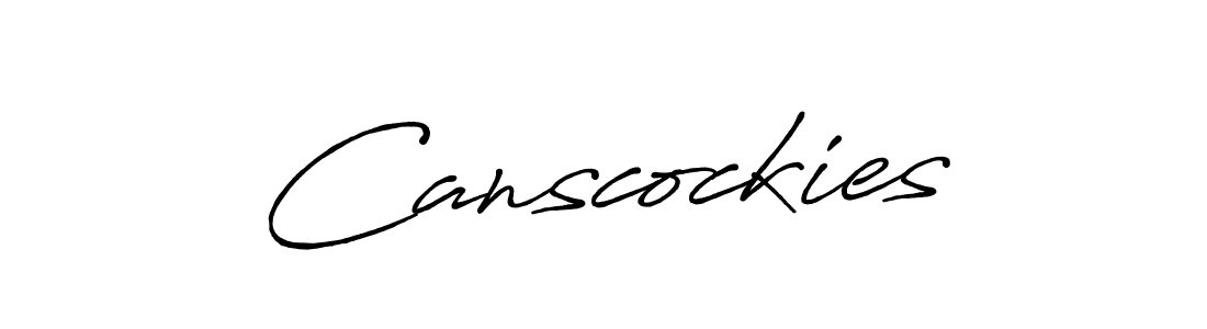 How to make Canscockies name signature. Use Antro_Vectra_Bolder style for creating short signs online. This is the latest handwritten sign. Canscockies signature style 7 images and pictures png