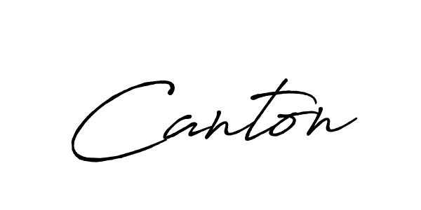 Canton stylish signature style. Best Handwritten Sign (Antro_Vectra_Bolder) for my name. Handwritten Signature Collection Ideas for my name Canton. Canton signature style 7 images and pictures png